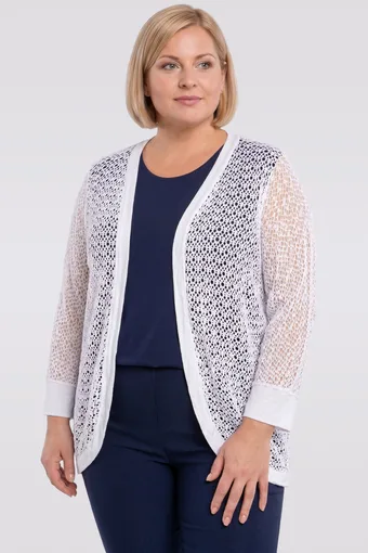 copia di copia di cardigan bianca traforata