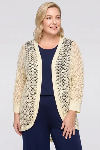 copia di copia di copia di cardigan bianca traforata