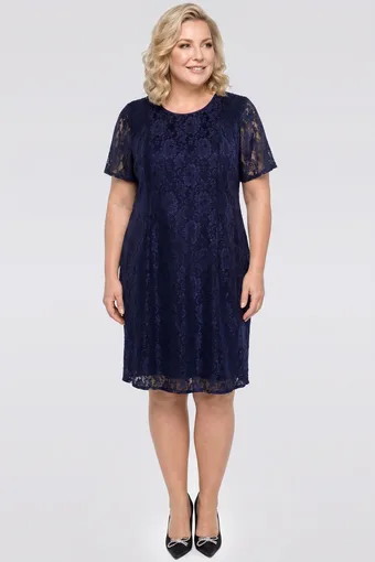 copia di Abito rosa con stampa leopardata blu navy e blu