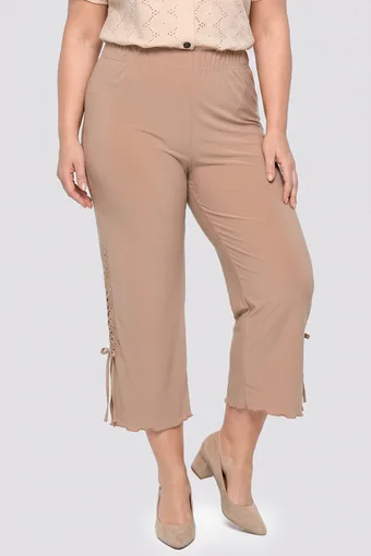 copia di copia di Pantaloni marroni a gamba larga con tasche