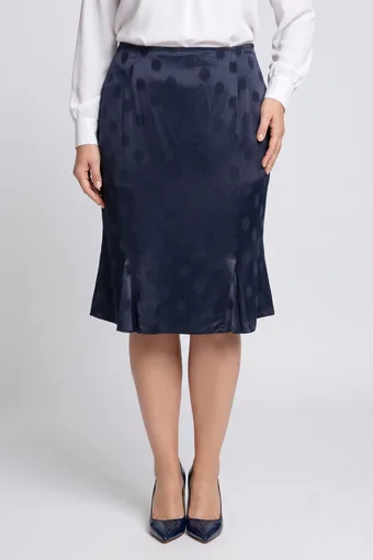 Gonna blu navy a fantasia