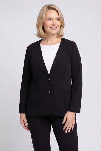 Semplice blazer nera
