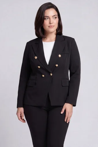 blazer doppiopetto nera