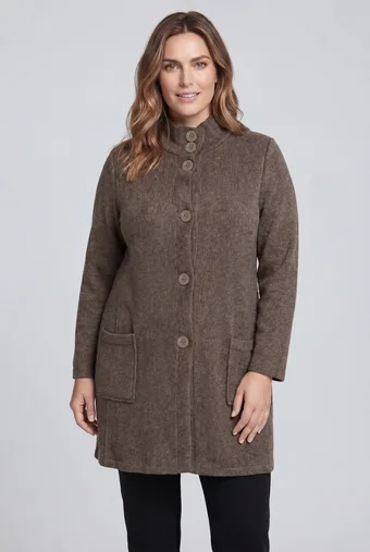 cappotto maglione marrone