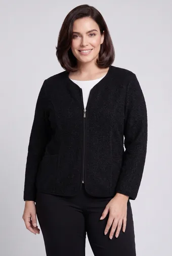 blazer bouclé nera