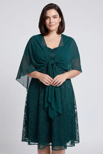 Elegante sciarpa verde