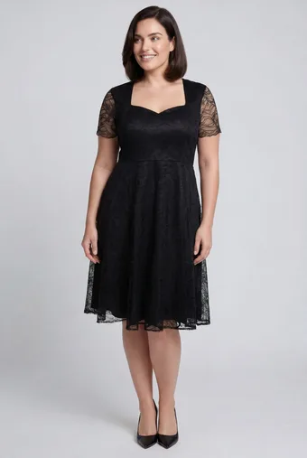 abito in pizzo nero
