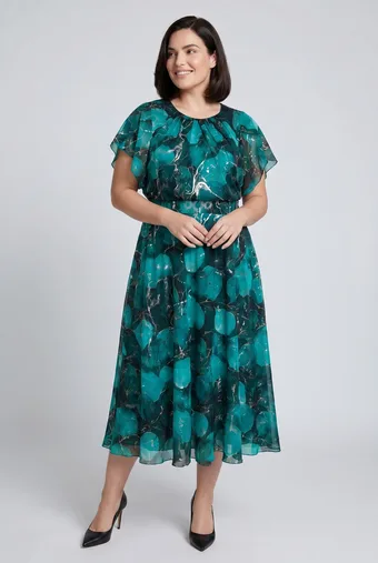 Abito a foglia verde