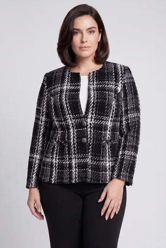 blazer bianchi e neri