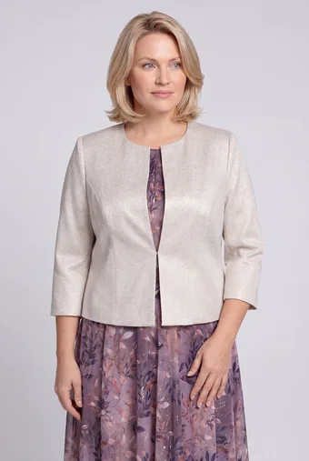 blazer corta dorata