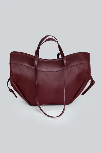 borsa bordeaux con pochette inclusa