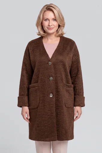 cappotto marrone scuro