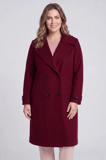 Classico cappotto doppiopetto bordeaux