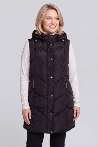 gilet trapuntato con trapuntatura