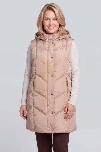 gilet trapuntato con trapuntatura
