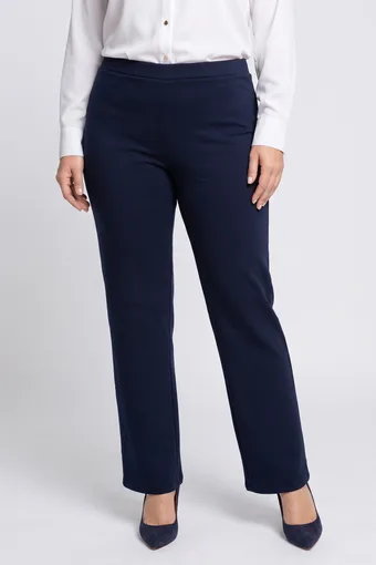Pantaloni in viscosa blu navy