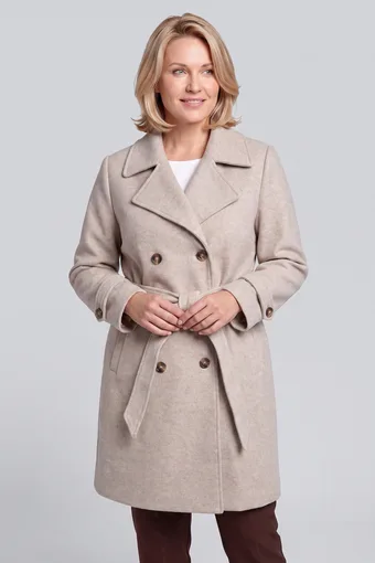 cappotto caldo beige