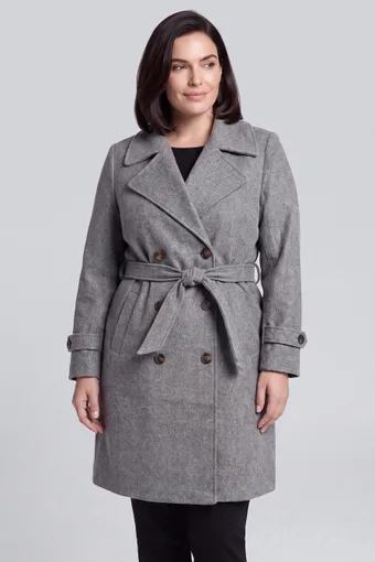 caldo cappotto grigio