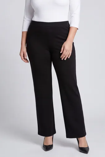 Pantaloni neri in morbido tessuto a maglia