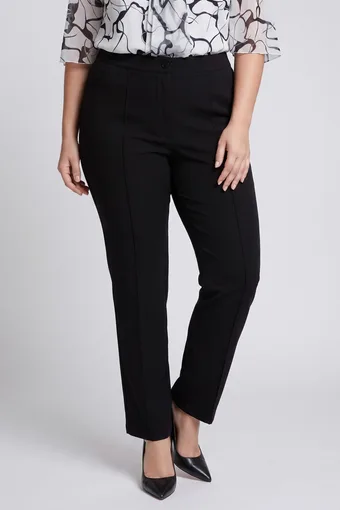 pantaloni eleganti neri con pieghe